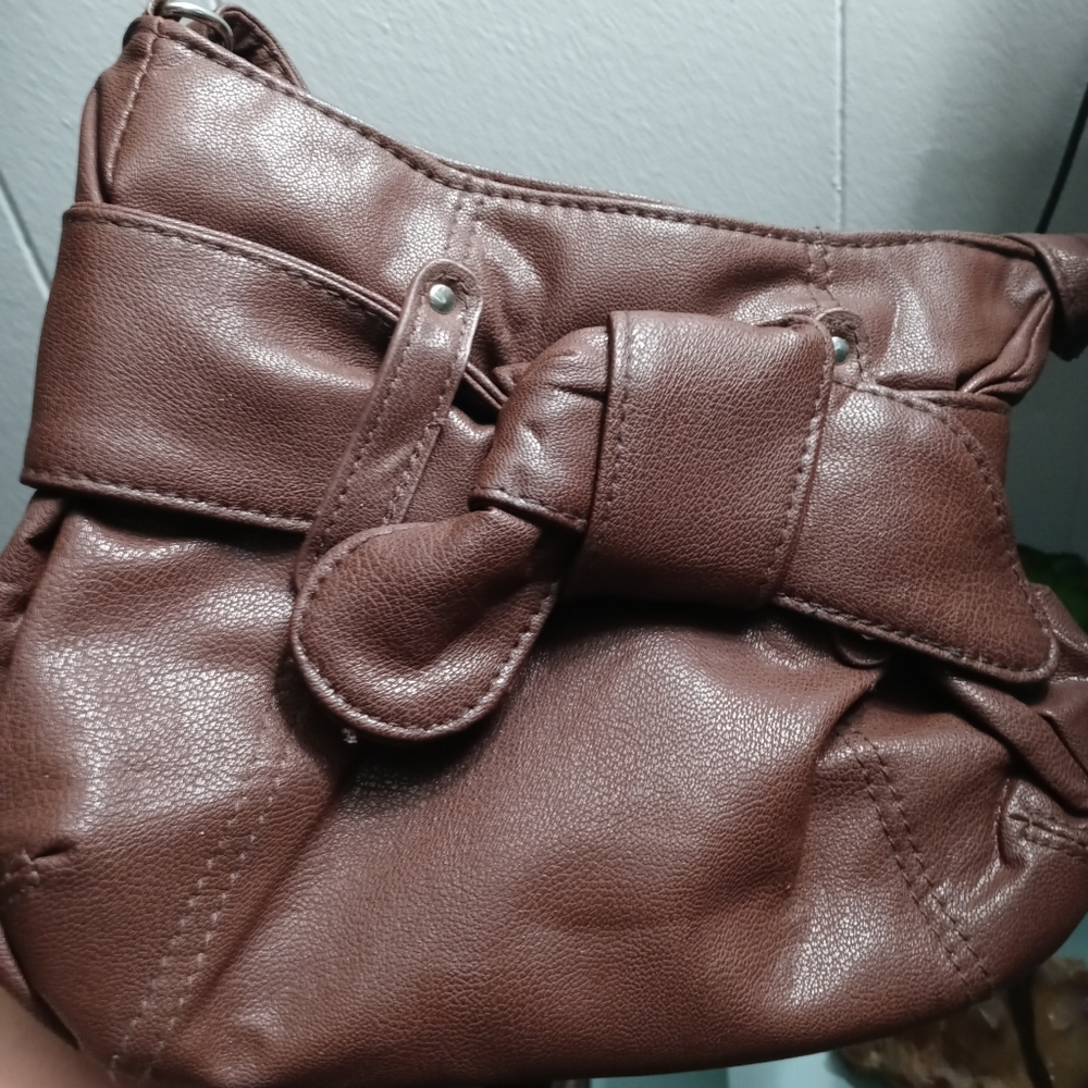 NWOT Stylish Crossbody with Faux Leather Bow